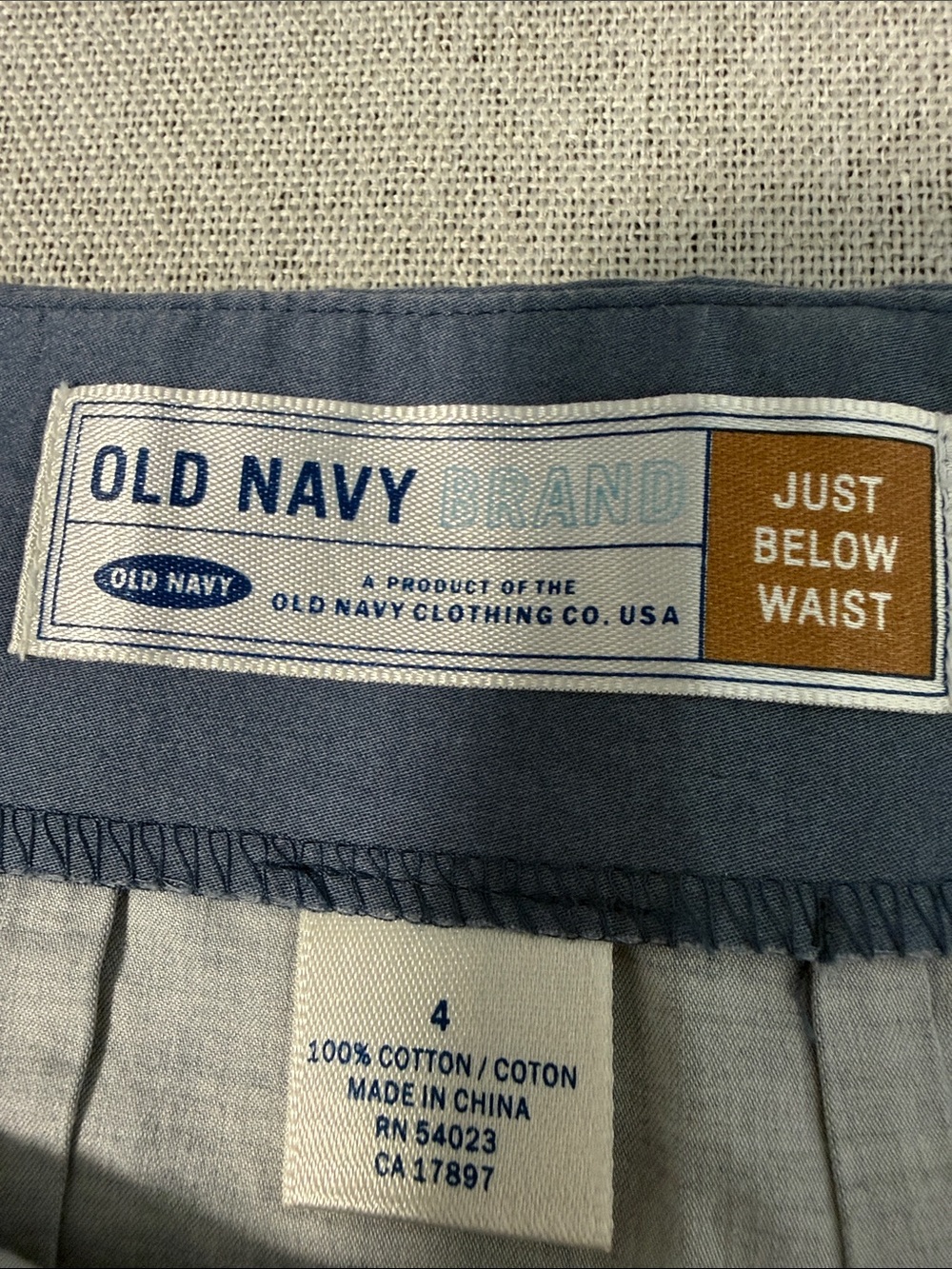 Old Navy  Blue A-Line Skirt with Coastal Print SZ4 - Picture 3 of 12